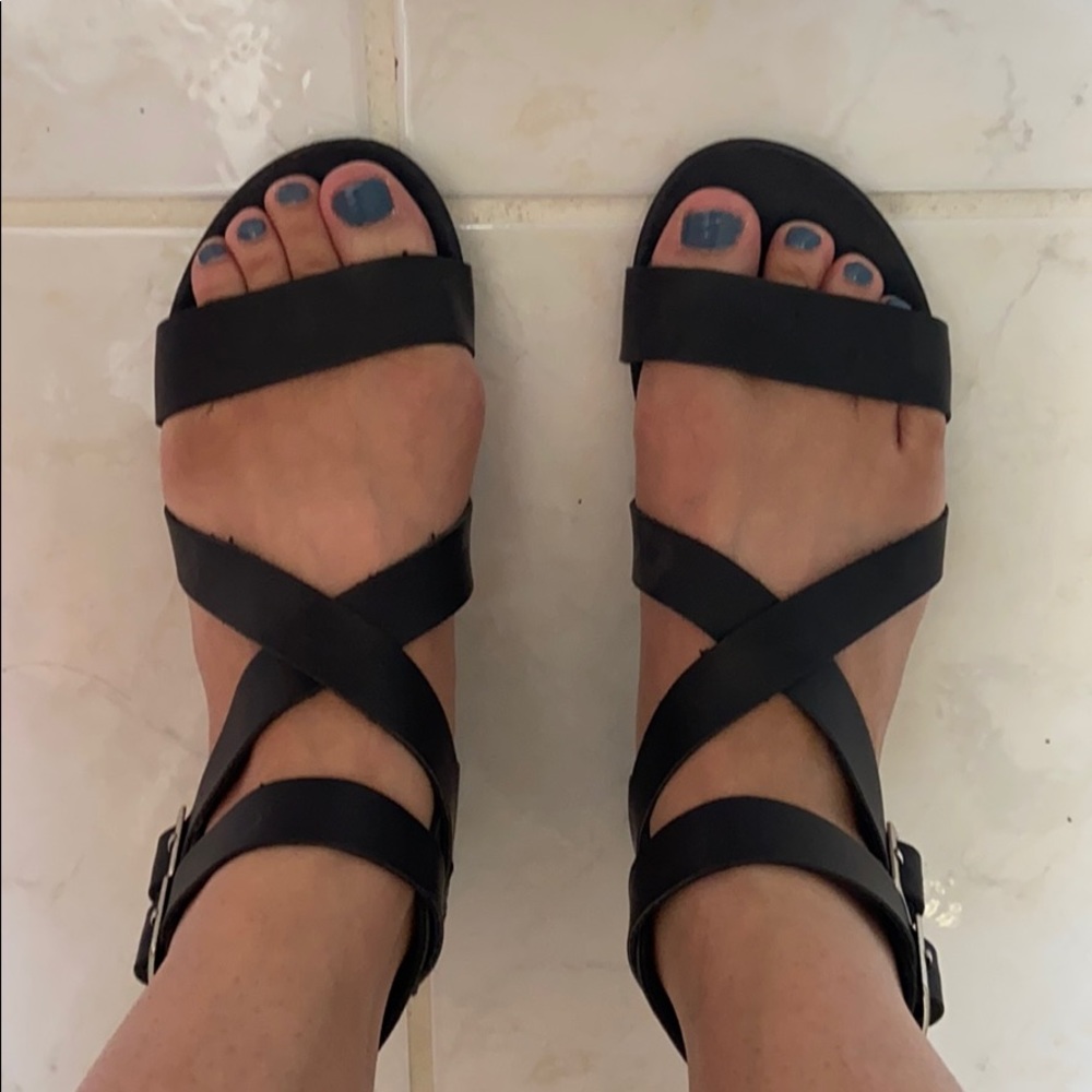 Leather gladiator sandals, excellent condition